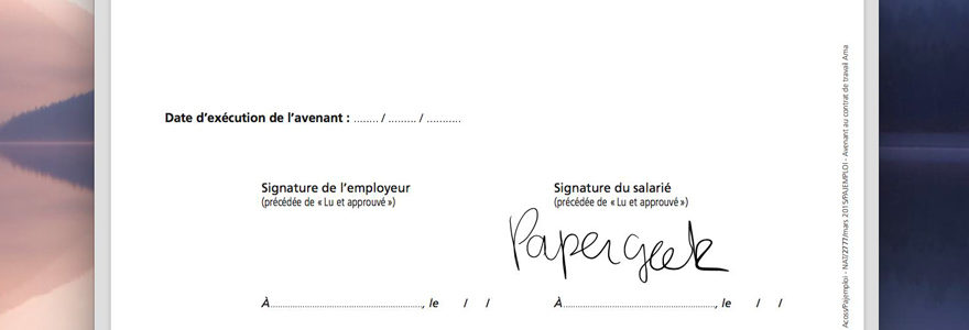 signer un document PDF