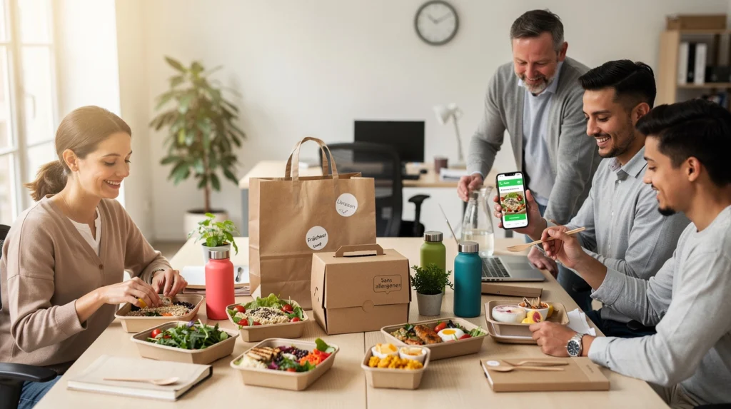 livraison de repas au travail